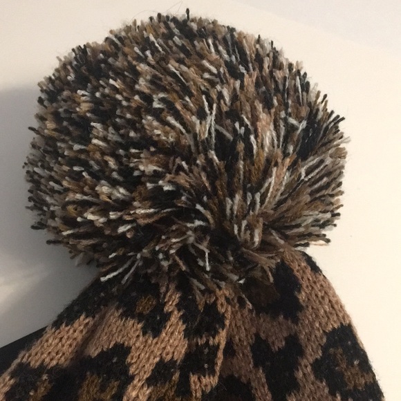 STEVE MADDEN leopard print Tuque One Size - Picture 3 of 5